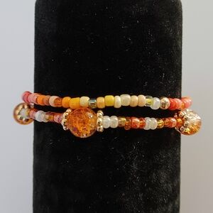 Elegant Multicolor Beaded Bracelet- It's Fall Yall!